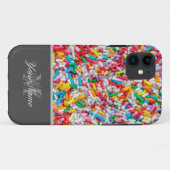 カラフル砂糖振り撒きモノグラム! Case-Mate iPhoneケース (裏面(横))