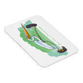 カラフル磁石と熱帯鳥の漫画 マグネット (右側)