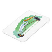 カラフル磁石と熱帯鳥の漫画 マグネット (左側)