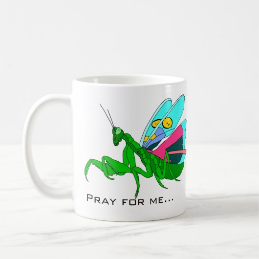 カラフル祈マンティス コーヒーマグカップ (左)