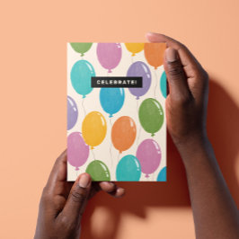 カラフル祝誕生日 カード