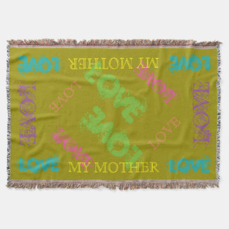カラフル私の母ブランケット スローブランケット