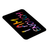 「カラフル私は十分だ」と黒のb/gに肯定 マグネット (右側)