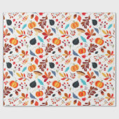 カラフル秋のお気に入り |季節折り返し紙 ラッピングペーパー (フラット)