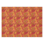 カラフル秋の葉抽象芸術 テーブルクロス (正面(横))