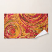 カラフル秋の葉抽象芸術 バスタオルセット (ハンドタオル)