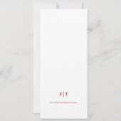 カラフル秋エレガントフローラ結婚ボホ 招待状 (裏面)