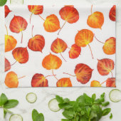 カラフル秋クァッキング《植物》アスペン葉紙ナプキンス キッチンタオル (折り畳み)