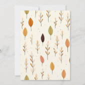 カラフル秋ホワ素朴イトバーン結婚式招待状 招待状 (裏面)