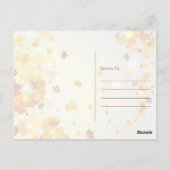 カラフル秋有難うポストカー葉ド ポストカード (裏面)