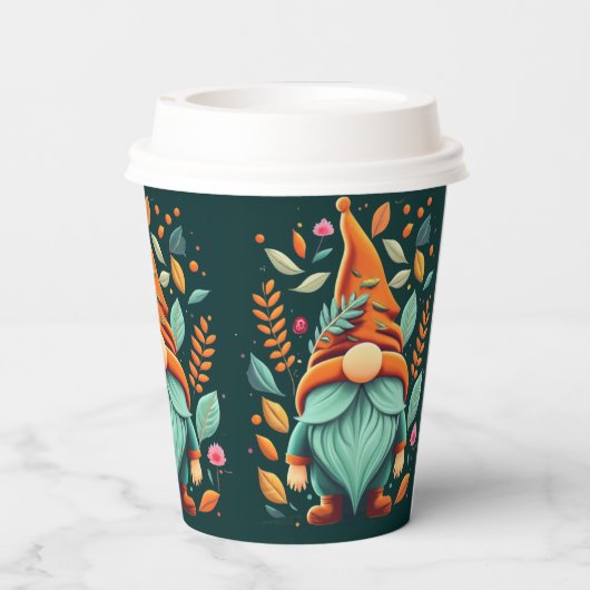 カラフル秋格言 紙コップ (裏面)