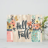 カラフル秋花柄スクラップブック紙 (スタンド正面)