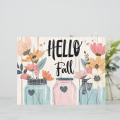 カラフル秋花柄スクラップブック紙 (スタンド正面)