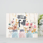 カラフル秋花柄スクラップブック紙 (スタンド正面)