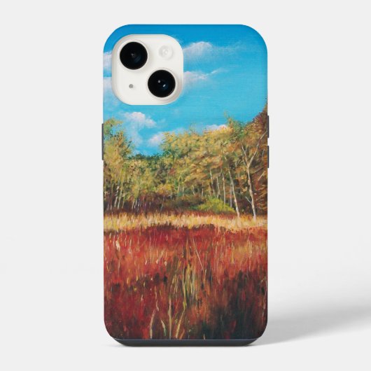 カラフル秋風景樹 iPhoneケース (裏面)