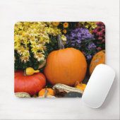 カラフル秋飾りカボチャ マウスパッド (マウス)