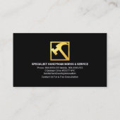 カラフル稲妻力付けハンドマニキュア電球 名刺 (裏面)