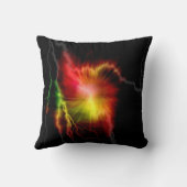 カラフル稲妻 クッション (裏面)