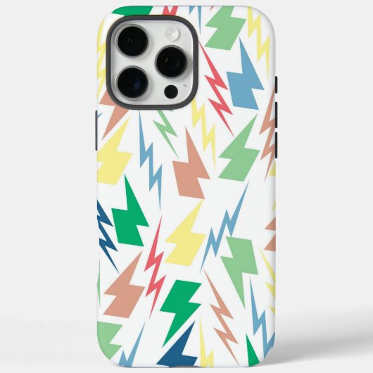 カラフル稲妻Y2Kインディはっきりした Case-Mate iPhoneケース (裏面)