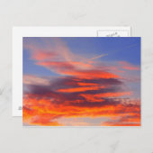 カラフル空の背景。 ポストカード (正面/裏面)