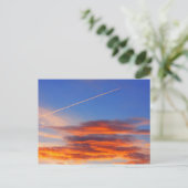 カラフル空の背景。 ポストカード (スタンド正面)