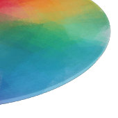 カラフル空白のカスタムテンプレートエレガント カッティングボード (角)