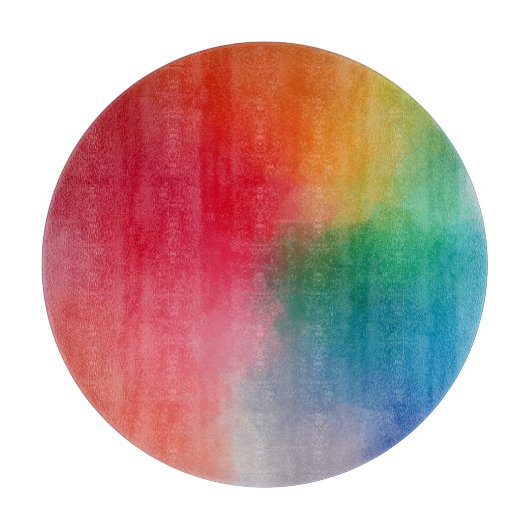 カラフル空白のカスタムテンプレートエレガント カッティングボード (正面)