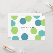 カラフル空白のサンキューカード カード (正面/裏面インサイチュ)