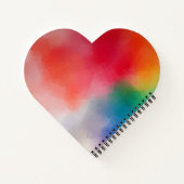 カラフル空白のテンプレートカスタム モダン ノートブック (裏面)