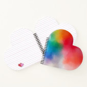 カラフル空白のテンプレートカスタム モダン ノートブック (内部)