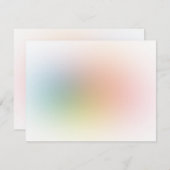 カラフル空白のモダンエレガントテンプレート ノートカード (正面/裏面)