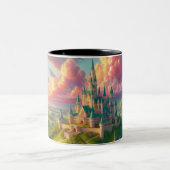 カラフル童話の城 ツートーンマグカップ (中央)