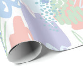 カラフル筆の抽象芸術 ラッピングペーパー (ロールコーナー)