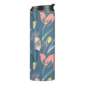 カラフル筆の花のイラストレーション タンブラー (回転左)