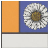 カラフル箱のケシ ファブリック (クローズアップ)