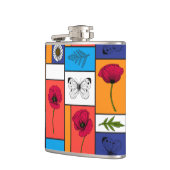 カラフル箱のケシ フラスク (左)