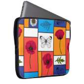 カラフル箱のケシ ラップトップスリーブ (正面右)