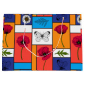 カラフル箱のケシ ラージペーパーバッグ (正面)