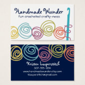 カラフル糸玉かぎ針つるラベル (正面&裏面)