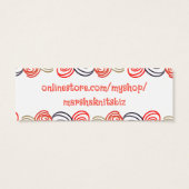 カラフル糸玉編み物針ギフトラベル (裏面)