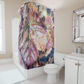 カラフル紅葉と紅葉水色 シャワーカーテン (インサイチュ)