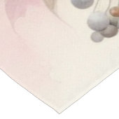 カラフル紅葉の水色パステルカラー テーブルクロス (アングル)