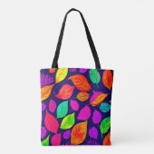 カラフル紅葉アートワーク トートバッグ (裏面)