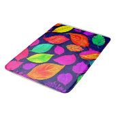 カラフル紅葉アートワーク バスマット (アングル)