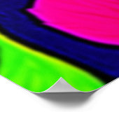 カラフル紅葉アートワーク ポスター (角)