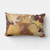 カラフル紅葉コラージュ ランバークッション (裏面)