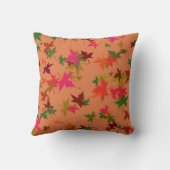 カラフル紅葉デザイン装飾用クッション クッション (裏面)