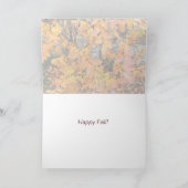 カラフル紅葉ハッピー秋グリーティングカード カード (内部)