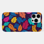 カラフル紅葉パターン鮮やか秋 iPhoneケース (裏面横)