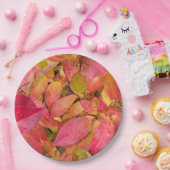 カラフル紅葉フローラ ペーパープレート (パーティー)